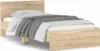 vidaXL Rám postele bez matrace s čelem Sonoma dub 100x200 Náhled obrázku produktu 1