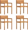 Four identical wooden chairs are arranged in a two-by-two grid against a white background. Anteprima dell’immagine prodotto