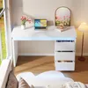 Scrivania Okwish con illuminazione a LED, scrivania da Anteprima dell’immagine prodotto 3