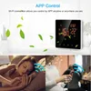 A collage showing a smart thermostat and people using their phones. Náhled obrázku produktu