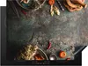 KitchenYeah© Herdabdeckplatte Marmor - Gemüse - Herbst - Produktbild-Vorschau 1