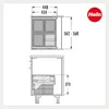 Poubelle encastrable Hailo pour cuisine, 60 cm, à ouverture Voir les images du produit 7