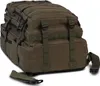 A green backpack is shown from a low angle against a white background. Voir les images du produit