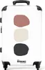 NoBoringSuitcases.com® Großer Koffer - Beige - Rosa - Produktbild-Vorschau 1
