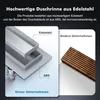 SONNI 70 cm Bodenablauf, flache Duschrinne, Edelstahl + Produktbild-Vorschau 11