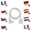 Prodlužovací kabel 2 m / 1 zásuvka / bílý / PVC / 1 mm2 Náhľad obrázku produktu