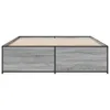 The Living Store Bettgestell Grau Sonoma 140x200 cm Produktbild-Vorschau 5
