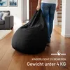 Green Bean® Sitzsack mit Rückenlehne "Drop" 60x60x90cm - Produktbild-Vorschau 8