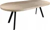 Kulatý rozkládací stůl METAL OAK SONOMA Ø90/190 Náhled obrázku produktu 4