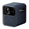 A studio shot of a dark blue projector on a white background. Produktbild-Vorschau