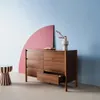 sweeek - Kommode Holzdekor 6 Schubladen - Nussbaumfarben Produktbild-Vorschau 3