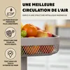 Étagère à fruits eluno, corbeille à pain carrée à 3 étages, Voir les images du produit 6