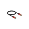 Delock DisplayPort Kabel 8K 60 Hz 1 m rot Metall Produktbild-Vorschau 1