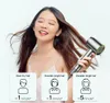 A woman is using a hairdryer, with diagrams showing drying times for different hair lengths. Podgląd zdjęcia produktu