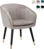 Poltrona Paris Glam Grigia e Oro - Poltrona Imbottita in Anteprima dell’immagine prodotto 11