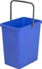 A blue rectangular bucket with a gray handle, isolated on a white background. Náhľad obrázku produktu