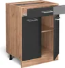 Küchenunterschrank Vicco R-Line Anthrazit Hochglanz 60 cm Produktbild-Vorschau 5