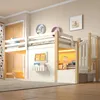 Kinder Hochbett mit Fenster, LED Leiter, Stauraum, Kiefer, Produktbild-Vorschau 3