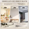 HOMCOM LED Deckenleuchte mit Ventilator, Leise DC Motor, 6 Produktbild-Vorschau 4