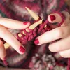 Relaxdays Stricknadelset aus Bambus, 36 Stricknadeln mit Produktbild-Vorschau 2