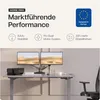 A modern office desk setup with a dual monitor setup, a printer, and an ergonomic chair. Produktbild-Vorschau
