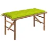 vidaXL Banc de jardin pliable avec support 118 cm bambou Voir les images du produit 8