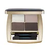 An open Estée Lauder eyeshadow palette with four shades and two applicators. Produktbild-Vorschau