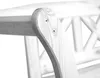 Close-up of the curved armrest of a wooden park bench. Náhled obrázku produktu