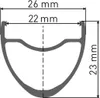Felge DT Swiss R 500 DB 28" sz 622-22, 28 Loch Produktbild-Vorschau 3