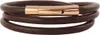 Lederkette Lederband 4 mm Herren Halskette Braun 17-100 cm Produktbild-Vorschau 1