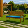 Bankkissen 120×50×7 cm blau – Sitzkissen für Gartenbank mit Produktbild-Vorschau 5