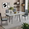 Jídelní stůl Vicco Tisko Bílá/Šedá 120-160 x 80 cm s Náhled obrázku produktu 3