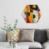 DEQORI Glasbild Echtglas 55x48 cm 'Geometrischer Produktbild-Vorschau 3