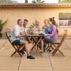 Jayseuw 60x30cm WPC Fliese Terrassenfliesen, 5qm  Produktbild-Vorschau 5