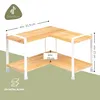 Étagère d'angle à épices Eluno, étagère d'angle de cuisine, Voir les images du produit 7