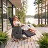 tectake Rattansessel mit Aluminiumgestell, verstellbare Produktbild-Vorschau 9