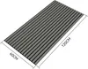 A 3D rendering of a gray slatted acoustic wall panel with dimensions indicated. Produktbild-Vorschau