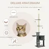 PawHut Tiragraffi con colonne in sisal Tiragraffi per gatti Anteprima dell’immagine prodotto 4