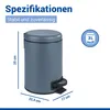 WENKO Müll Eimer 3L Abfall Tret Eimer Kosmetik Eimer Leman Produktbild-Vorschau 3