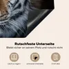 KitchenYeah© Herdabdeckplatte Tiger - Schnee - Schwarz , Produktbild-Vorschau 5