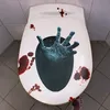 Oblique Unique Halloween Hand Sticker Toilettendeckel Produktbild-Vorschau 2