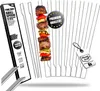 com-four® 8x Grillspieße mit Griff - BBQ Doppelspieß 30 cm Produktbild-Vorschau 1