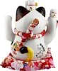 Glückskatze Maneki-Neko Familie Porzellan 30cm weiß Produktbild-Vorschau 3