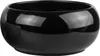 A black ceramic bowl on a white background. Náhľad obrázku produktu