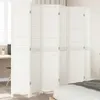 A white room divider is shown in a bedroom setting. Voir les images du produit