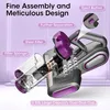 A diagram of a vacuum cleaner with labels pointing out its features. Produktbild-Vorschau