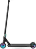 A black stunt scooter with neochrome accents on a white background. Produktbild-Vorschau