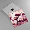 Wanduhr - Quadrat - Glasuhr - Mohn Blume Wiese - 40x40cm - Produktbild-Vorschau 2