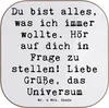 Mr. & Mrs. Panda Untersetzer für Gläser Spruch Hoffnung und Produktbild-Vorschau 1