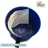 A blue vacuum cleaner bin with a white dust bag inside. Náhled obrázku produktu